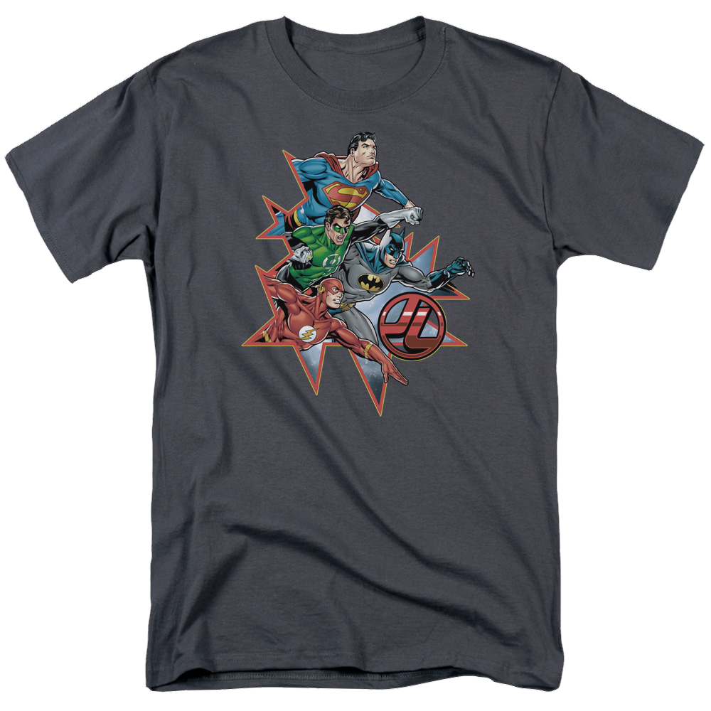 Justice League Starburst Men's Regular Fit T-Shirt Men's Regular Fit T-Shirt Justice League