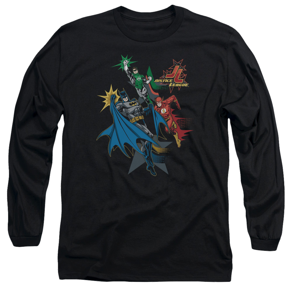 Justice League Action Stars Men's Long Sleeve T-Shirt Men's Long Sleeve T-Shirt Justice League