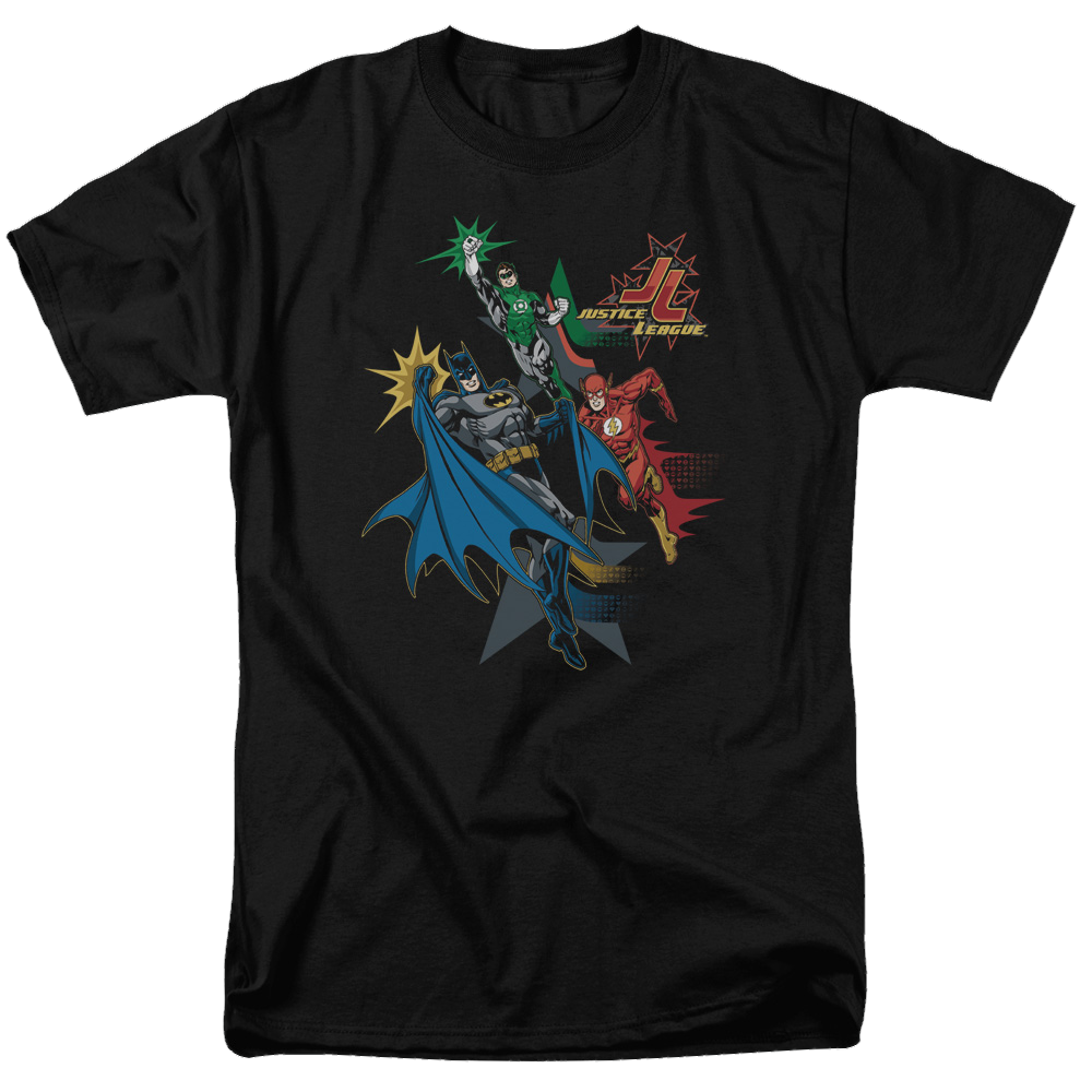 Justice League Action Stars Men's Regular Fit T-Shirt Men's Regular Fit T-Shirt Justice League