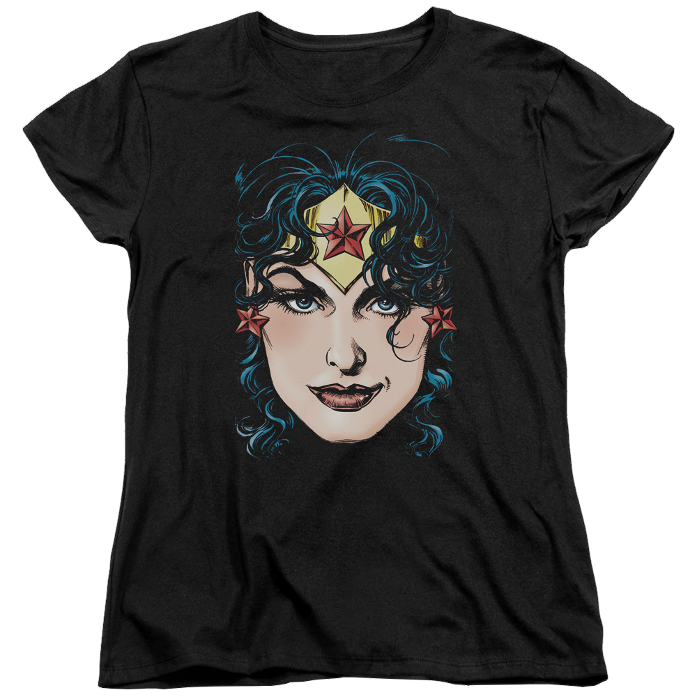 Justice League Wonder Woman Head Women's T-Shirt Women's T-Shirt Wonder Woman