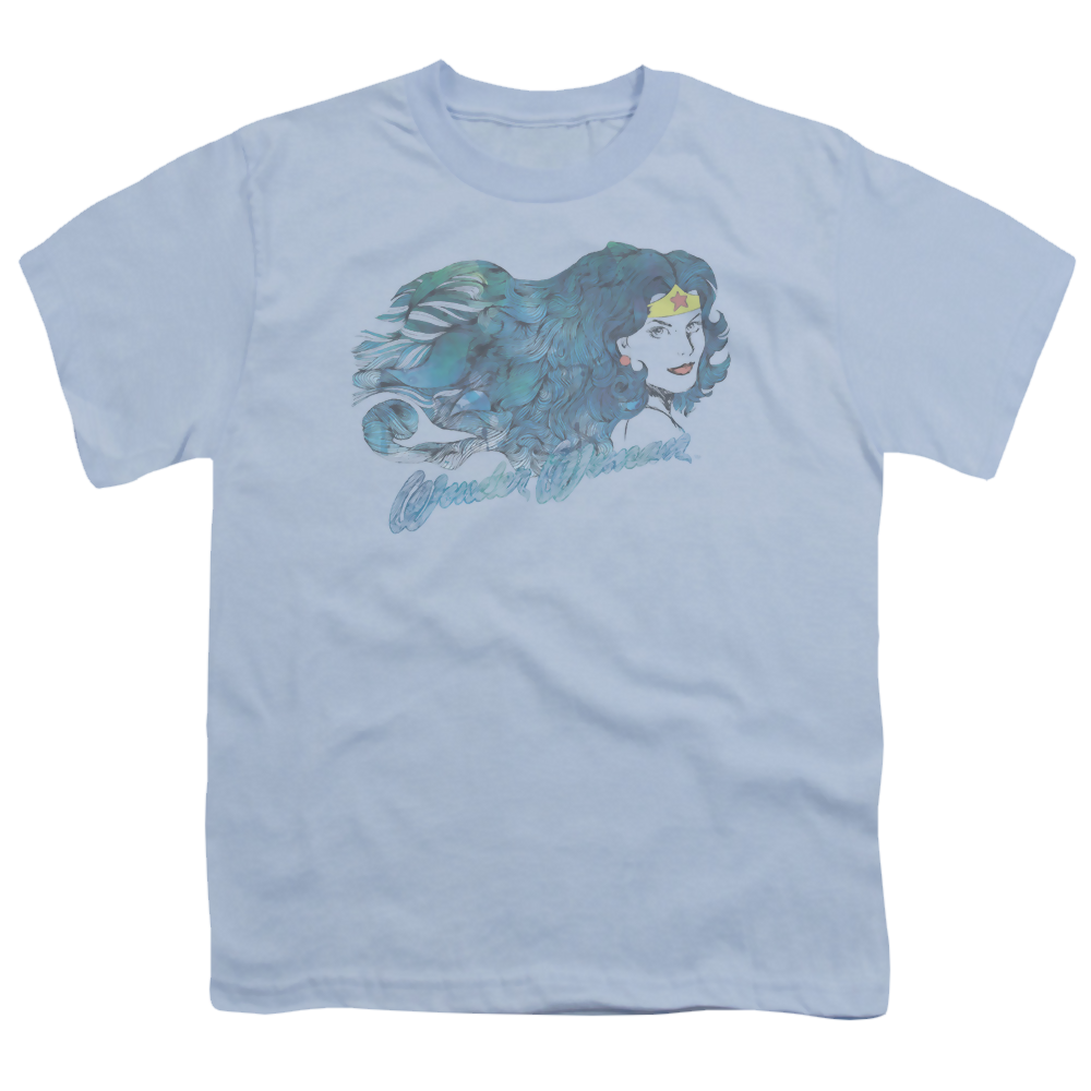 Wonder Woman Watercolor Hair - Youth T-Shirt Youth T-Shirt (Ages 8-12) Wonder Woman