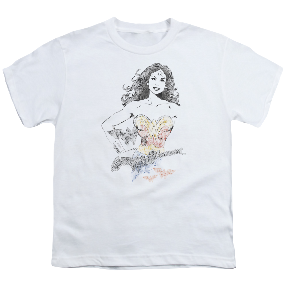 Wonder Woman Wonder Squiggles - Youth T-Shirt Youth T-Shirt (Ages 8-12) Wonder Woman