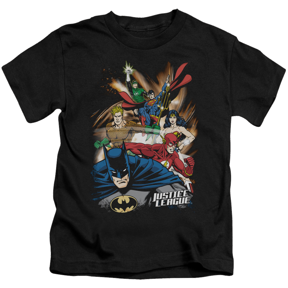 Justice League Starburst - Kid's T-Shirt Kid's T-Shirt (Ages 4-7) Justice League