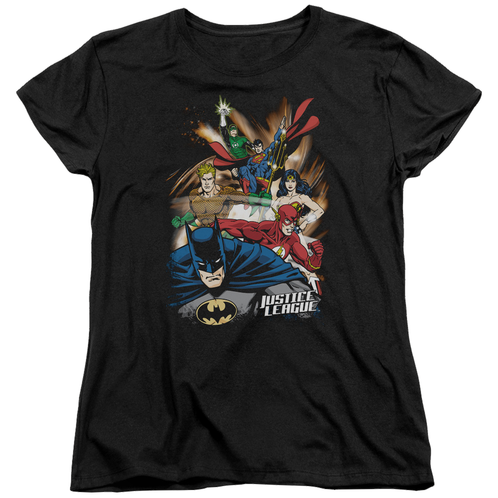 Justice League Starburst - Women's T-Shirt Women's T-Shirt Justice League