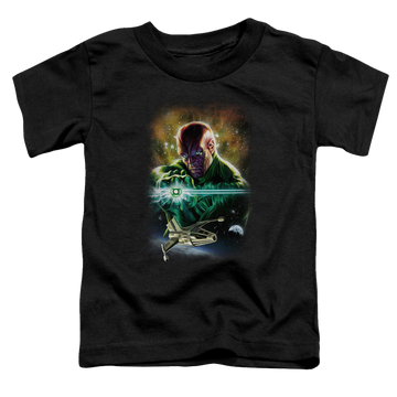 Black toddler t-shirt with Green Lantern Abin Sur graphic