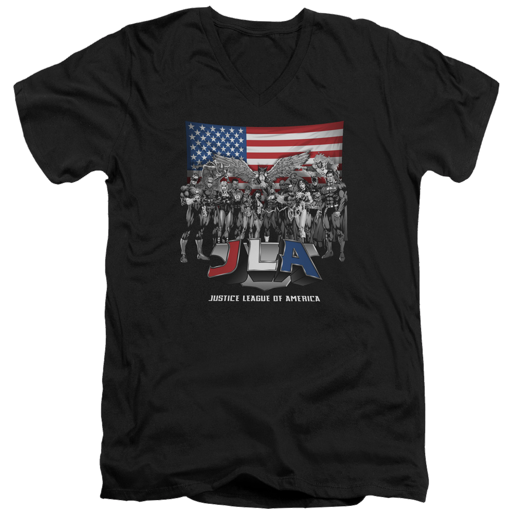 Justice League All American League Men's V-Neck T-Shirt Men's V-Neck T-Shirt Justice League