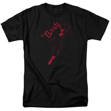 Black men's regular fit t-shirt with Flash Darkness graphic