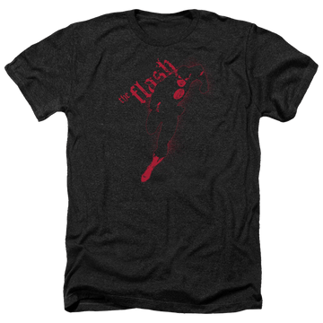 Charcoal men's heather t-shirt with Flash Darkness graphic