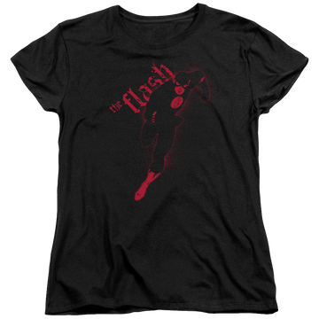 Black women's t-shirt with Flash Darkness graphic