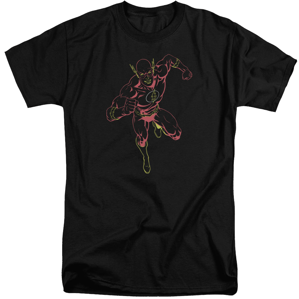 Flash, The Neon Flash - Men's Tall Fit T-Shirt Men's Tall Fit T-Shirt The Flash