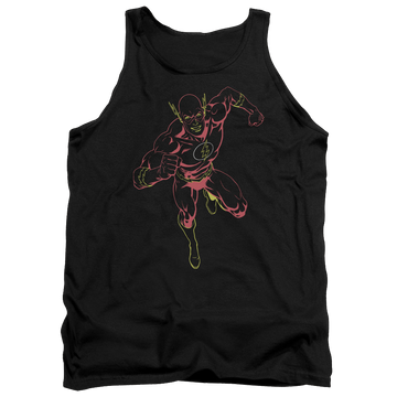 Black men's tank with The Flash Neon Flash graphic