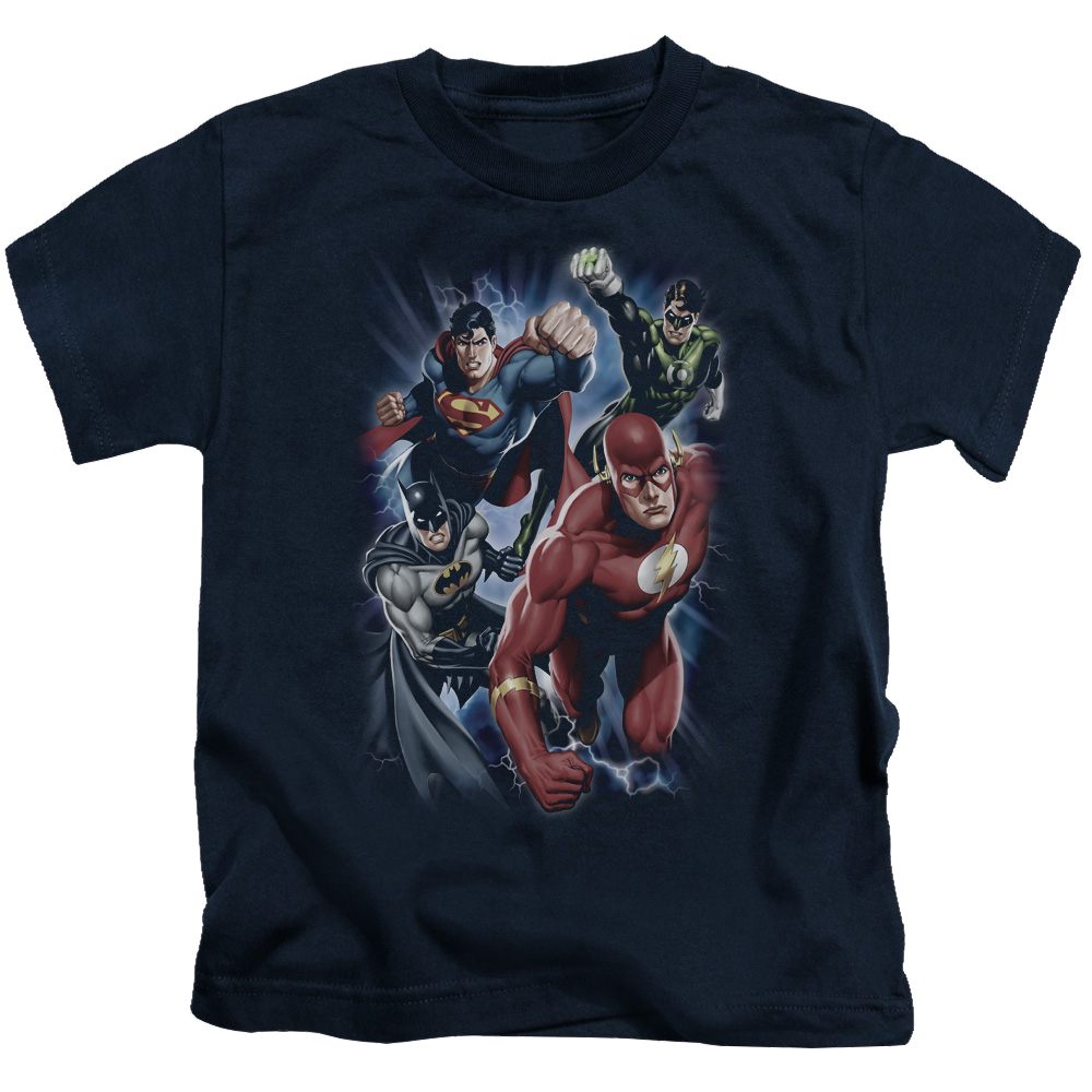 Justice League Storm Chasers - Kid's T-Shirt Kid's T-Shirt (Ages 4-7) Justice League