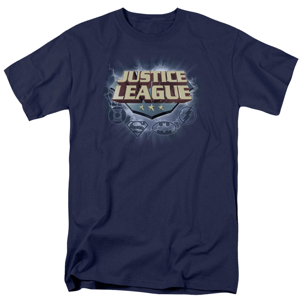 Justice League Storm Logo Men's Regular Fit T-Shirt Men's Regular Fit T-Shirt Justice League