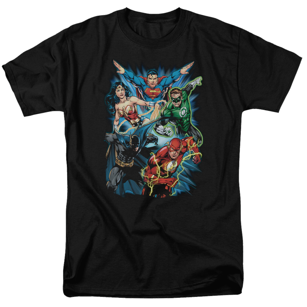 Justice League Jl Assemble Men's Regular Fit T-Shirt Men's Regular Fit T-Shirt Justice League