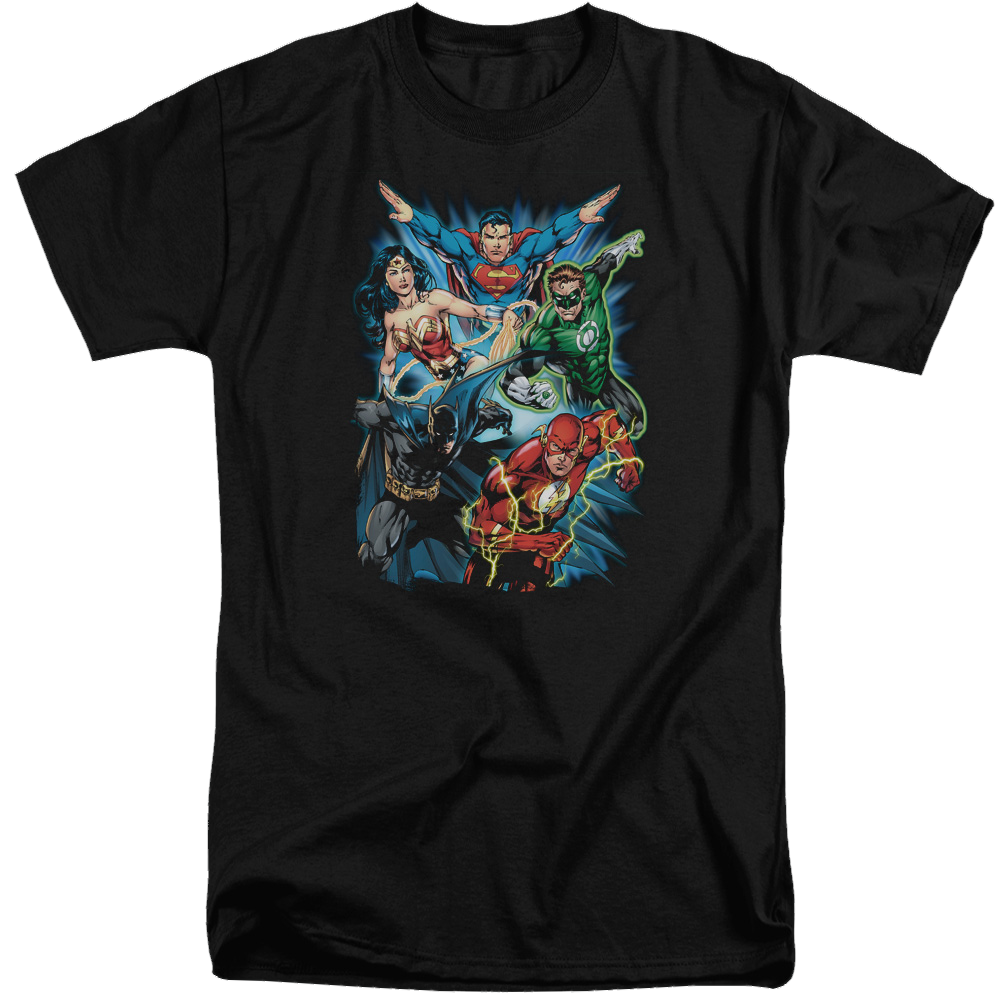 Justice League Jl Assemble Men's Tall Fit T-Shirt Men's Tall Fit T-Shirt Justice League