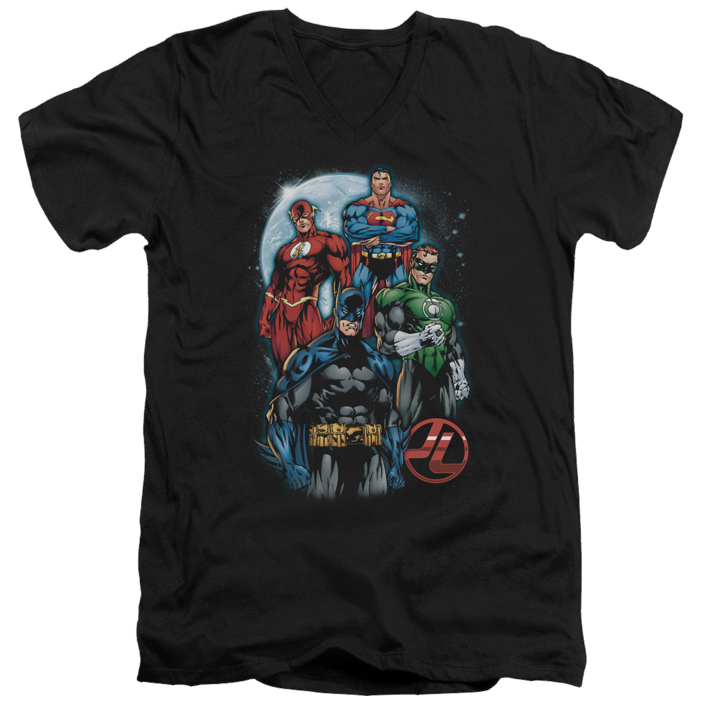 Justice League The Four Men's V-Neck T-Shirt Men's V-Neck T-Shirt Justice League