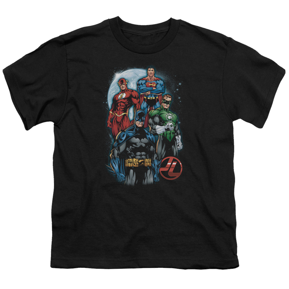 Justice League The Four - Youth T-Shirt Youth T-Shirt (Ages 8-12) Justice League