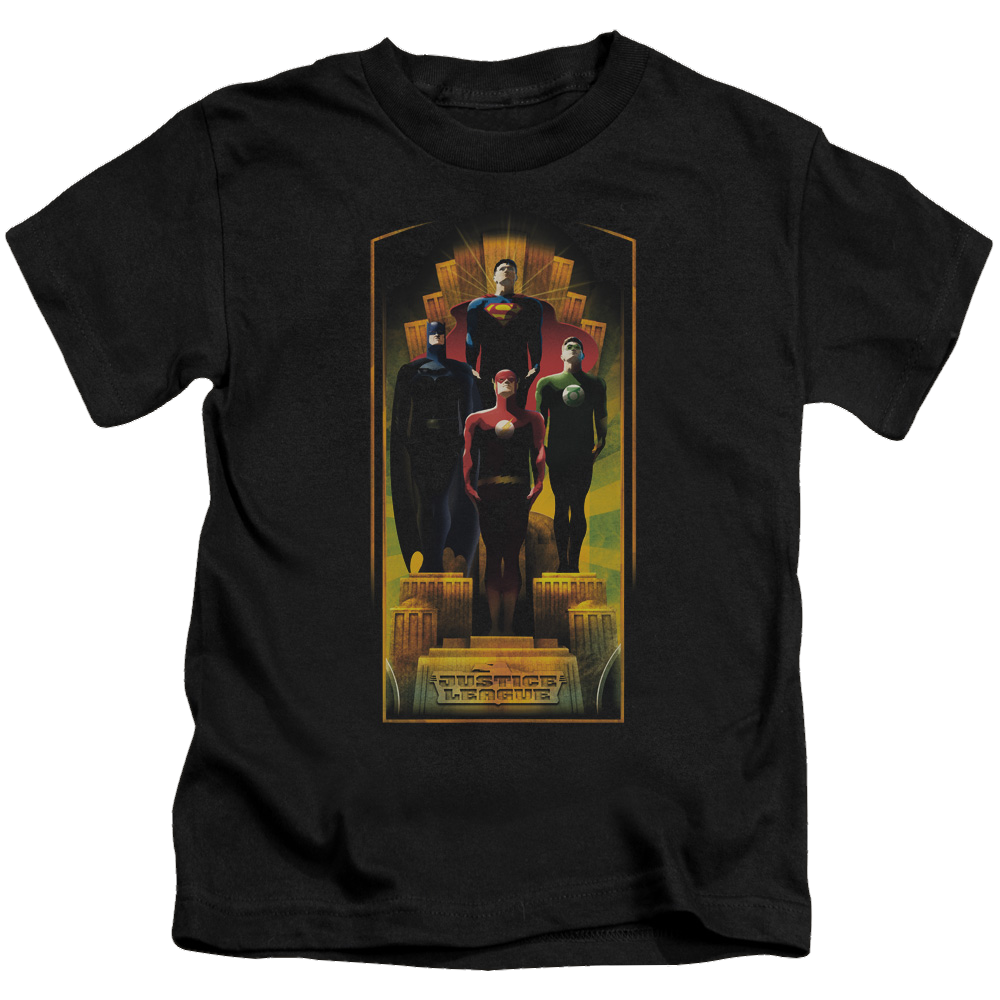 Justice League Deco - Kid's T-Shirt Kid's T-Shirt (Ages 4-7) Justice League
