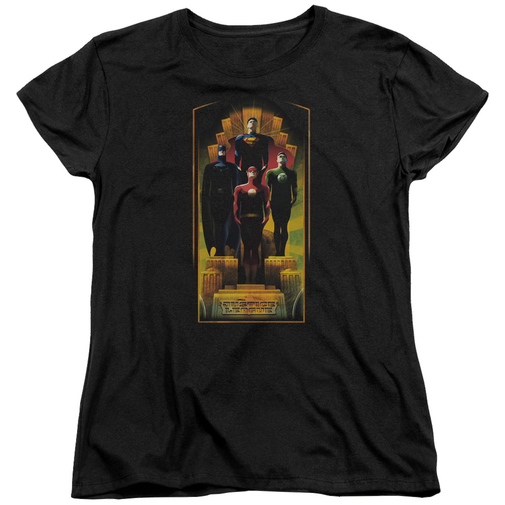 Justice League Deco Women's T-Shirt Women's T-Shirt Justice League