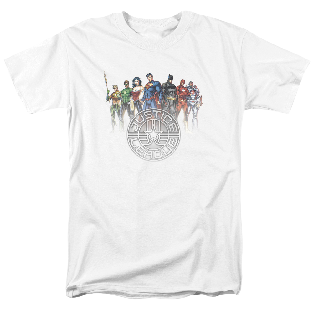 Justice League Circle Crest Men's Regular Fit T-Shirt Men's Regular Fit T-Shirt Justice League