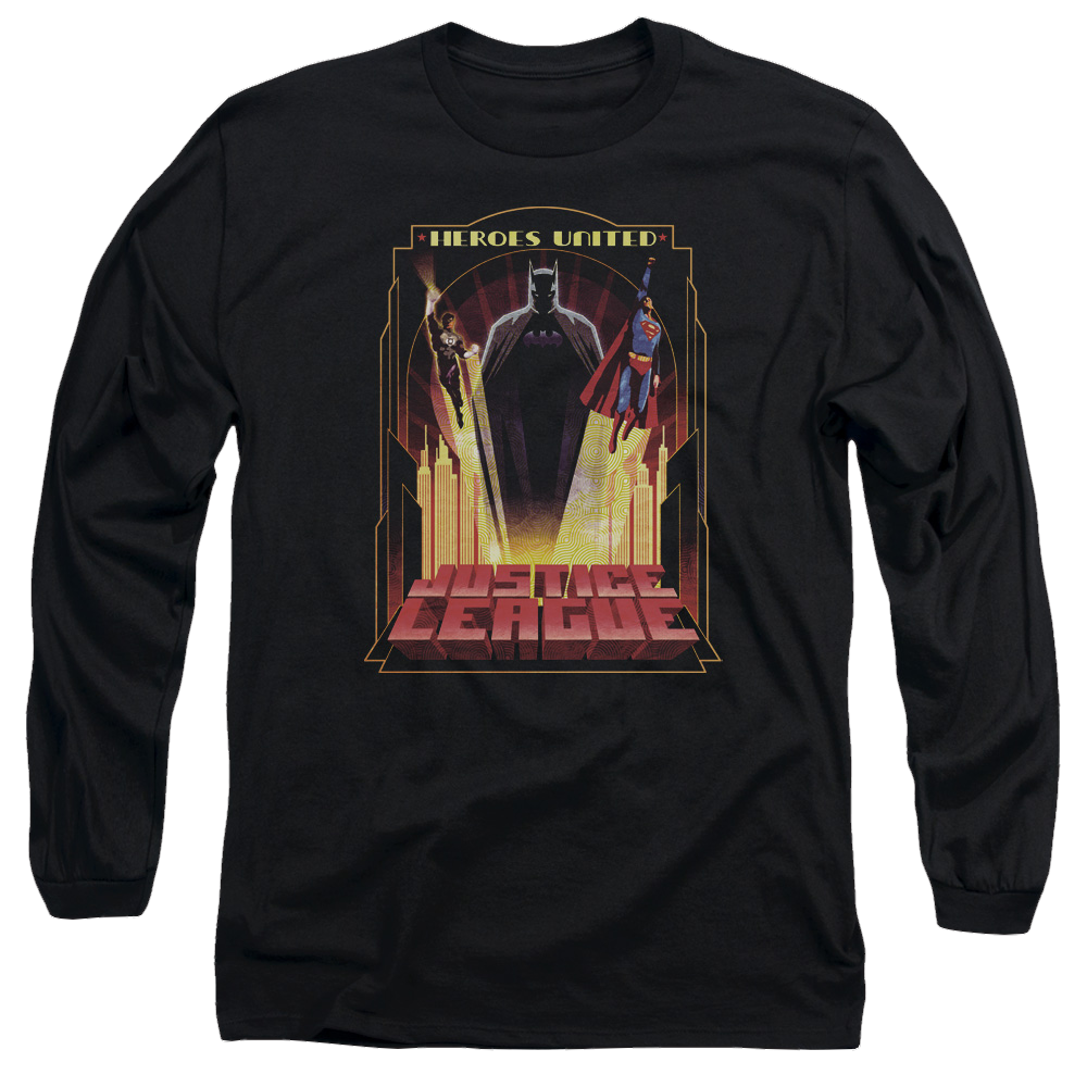 Justice League Heroes United Men's Long Sleeve T-Shirt Men's Long Sleeve T-Shirt Justice League