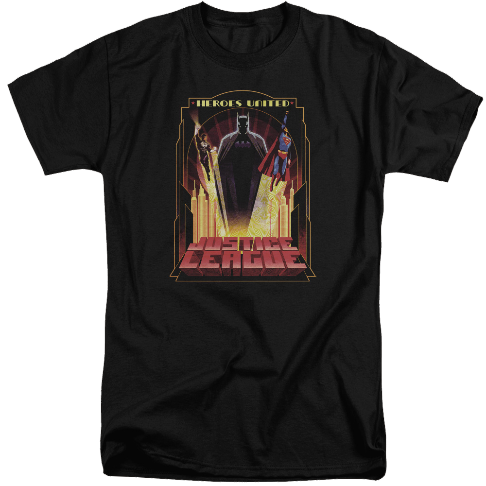 Justice League Heroes United Men's Tall Fit T-Shirt Men's Tall Fit T-Shirt Justice League