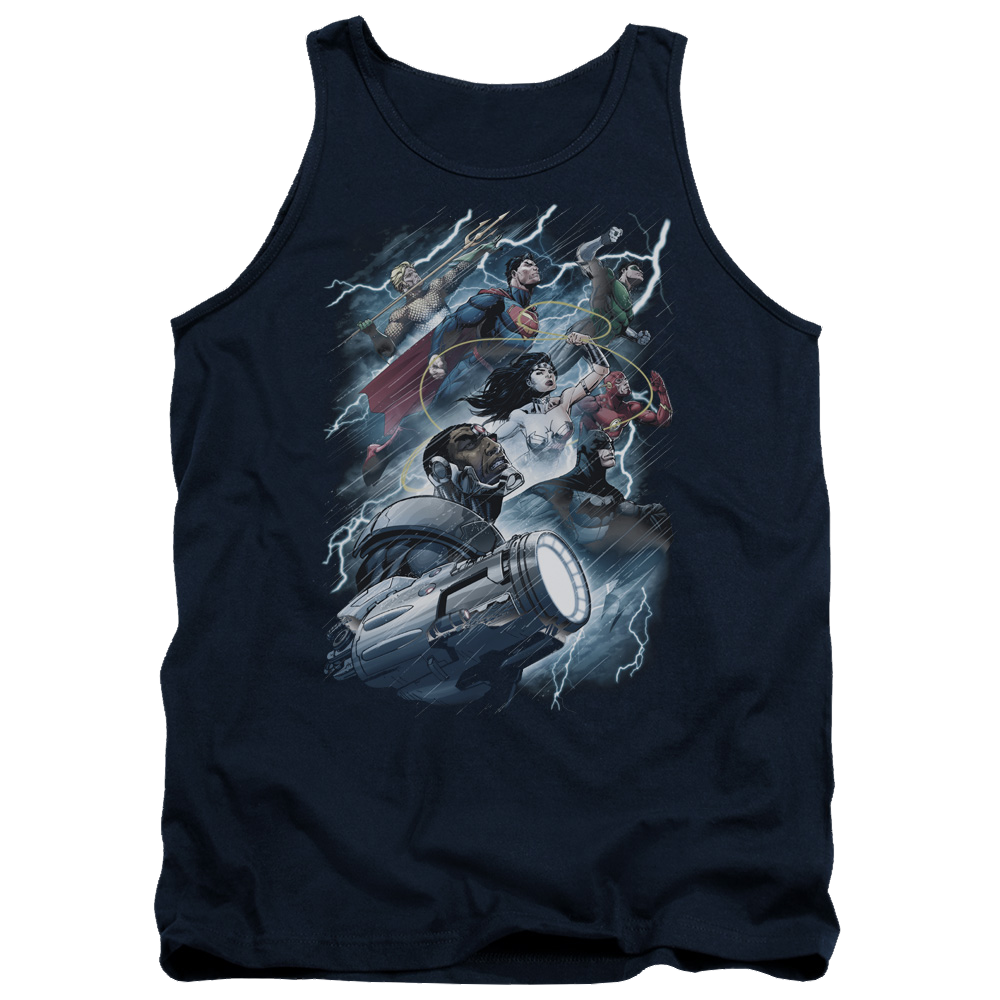 Justice League Ride The Lightening Men's Tank Men's Tank Justice League