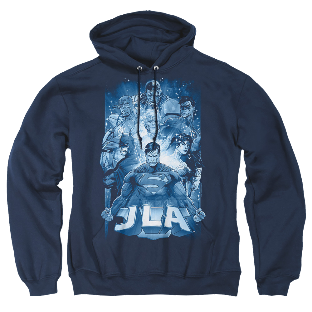 Justice League Burst Pullover Hoodie Pullover Hoodie Justice League