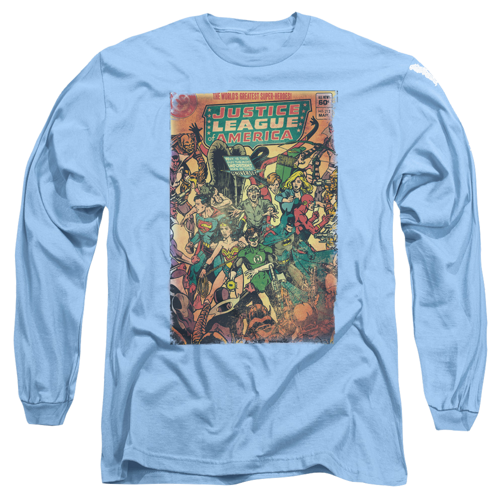 Justice League No 212 Vintage Men's Long Sleeve T-Shirt Men's Long Sleeve T-Shirt Justice League