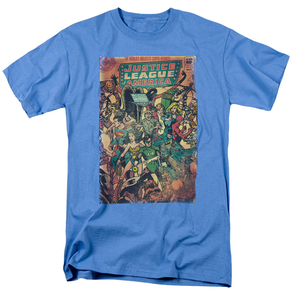 Justice League No 212 Vintage Men's Regular Fit T-Shirt Men's Regular Fit T-Shirt Justice League
