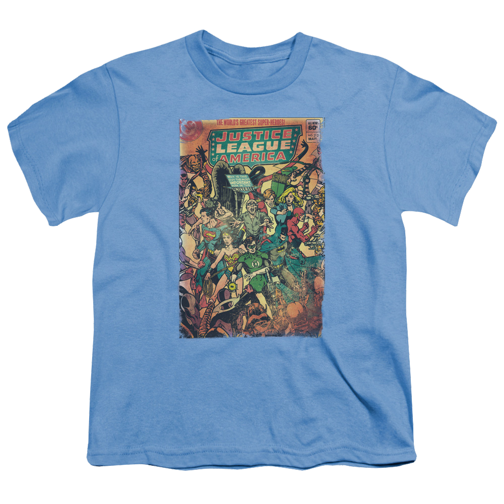 Justice League No 212 Vintage - Youth T-Shirt Youth T-Shirt (Ages 8-12) Justice League
