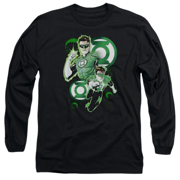 Green Lantern Gl In Action - Men's Long Sleeve T-Shirt Men's Long Sleeve T-Shirt Green Lantern