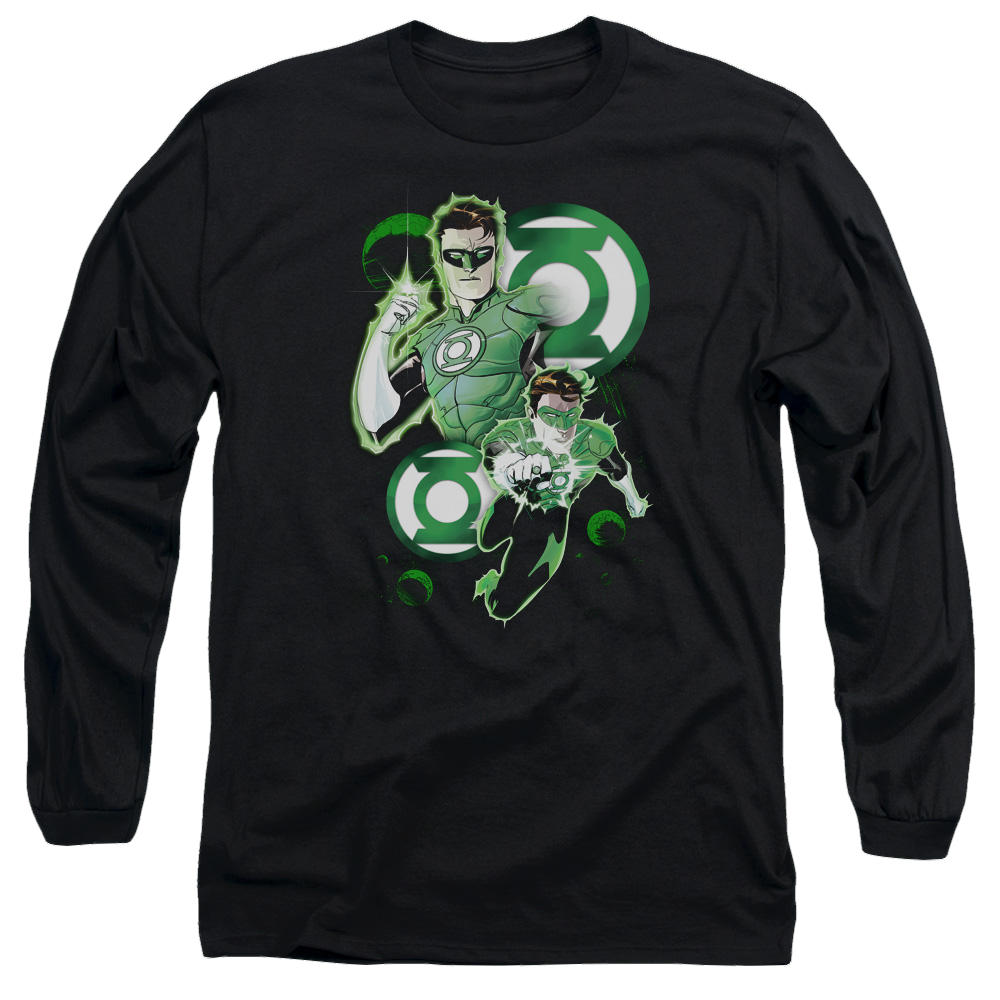 Green Lantern Gl In Action - Men's Long Sleeve T-Shirt Men's Long Sleeve T-Shirt Green Lantern