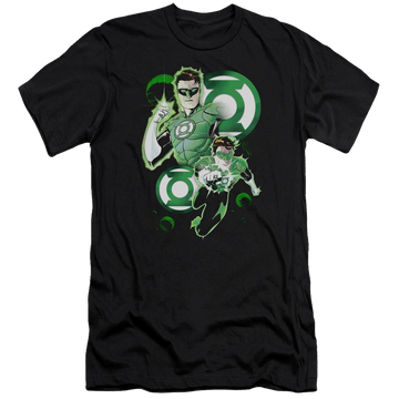 Green Lantern Gl In Action - Men's Premium Slim Fit T-Shirt Men's Premium Slim Fit T-Shirt Green Lantern