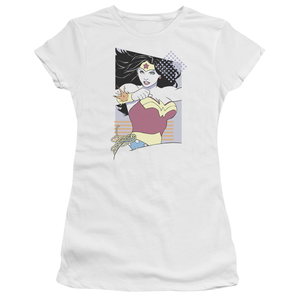 Justice League Ww 80s Minimal Juniors T-Shirt Juniors T-Shirt Wonder Woman