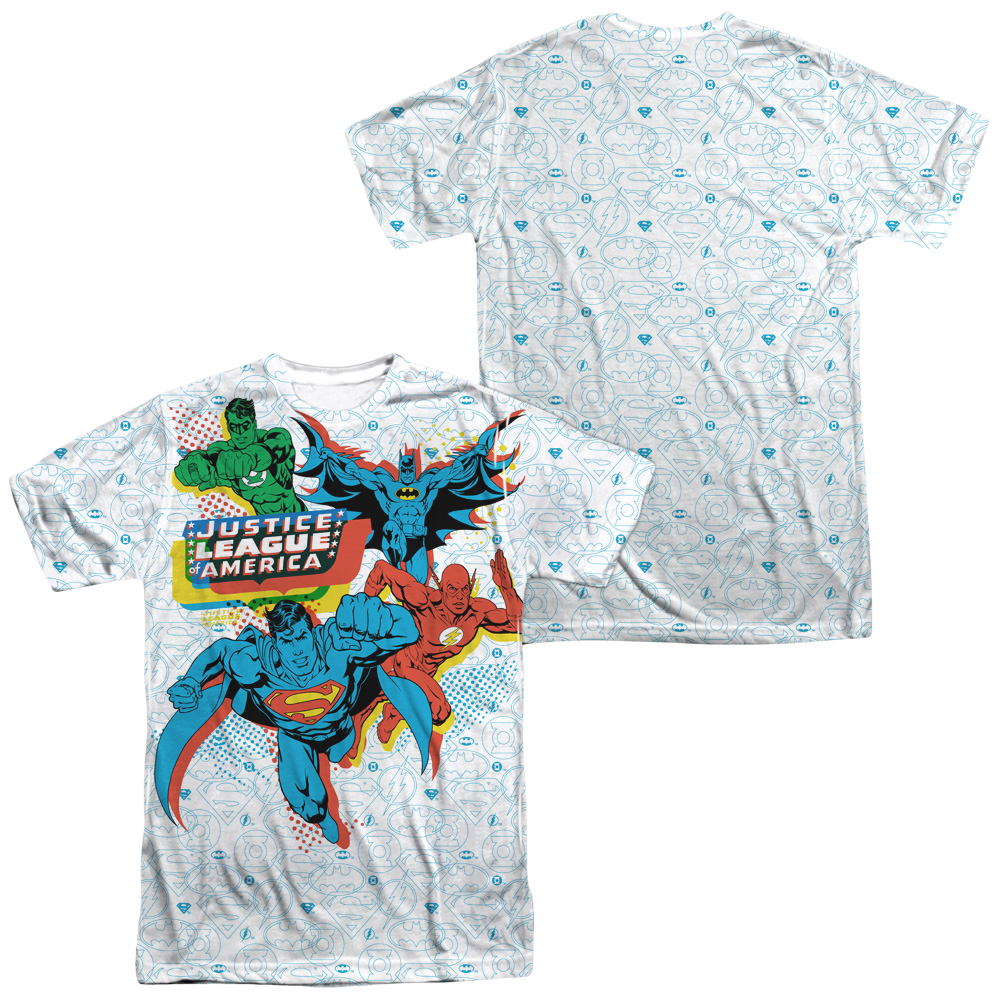 Justice League Off Register Men's All Over Print T-Shirt Men's All-Over Print T-Shirt Justice League