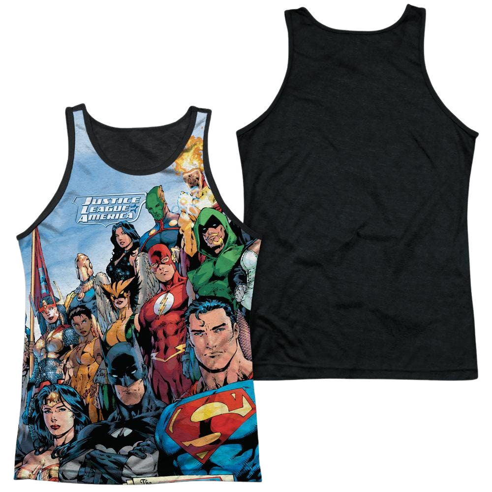 Justice League Justice League Of America Men's Black Back Tank Men's Black Back Tank Justice League