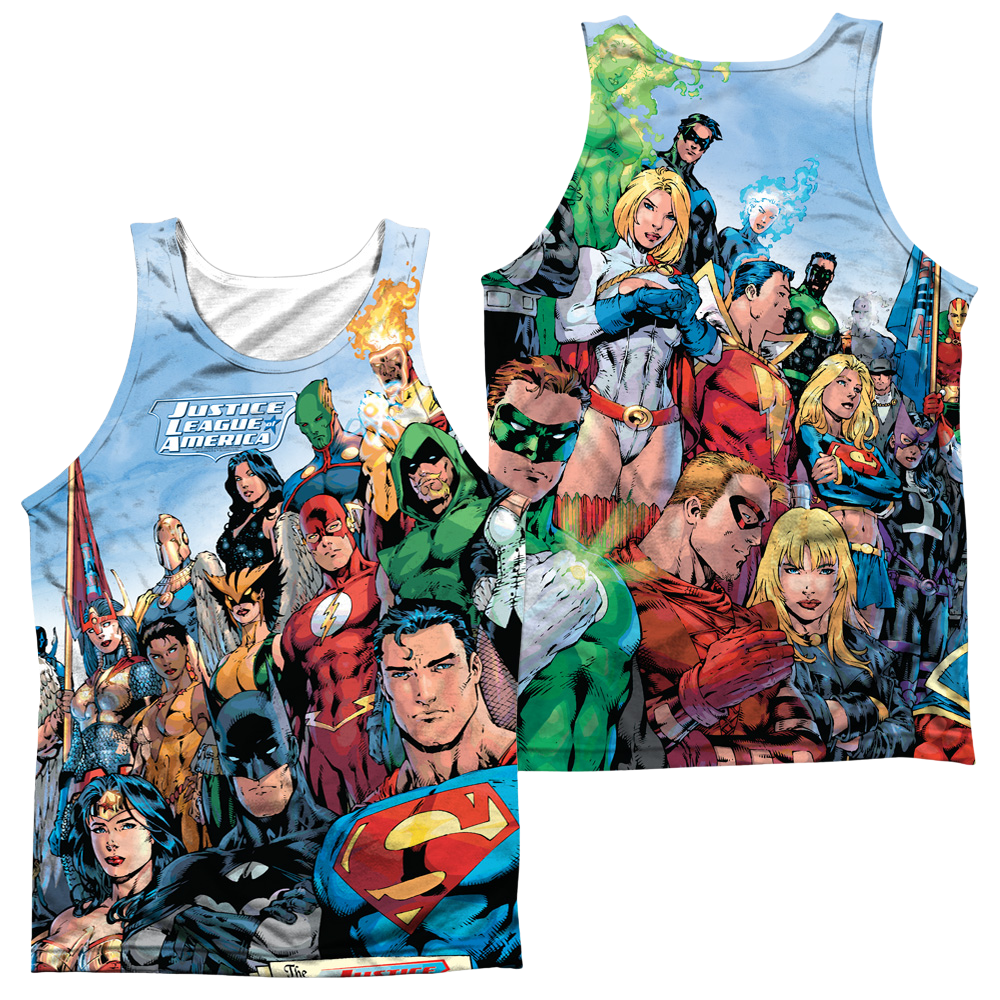 Justice League Justice League Of America Men's All Over Print Tank Men's All Over Print Tank Justice League