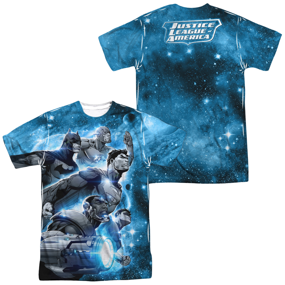 Justice League Atmospheric Men's All Over Print T-Shirt Men's All-Over Print T-Shirt Justice League