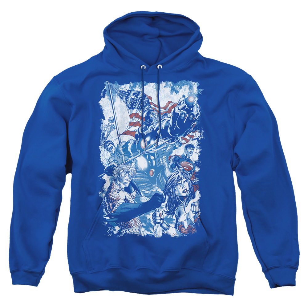Justice League American Justice Pullover Hoodie Pullover Hoodie Justice League