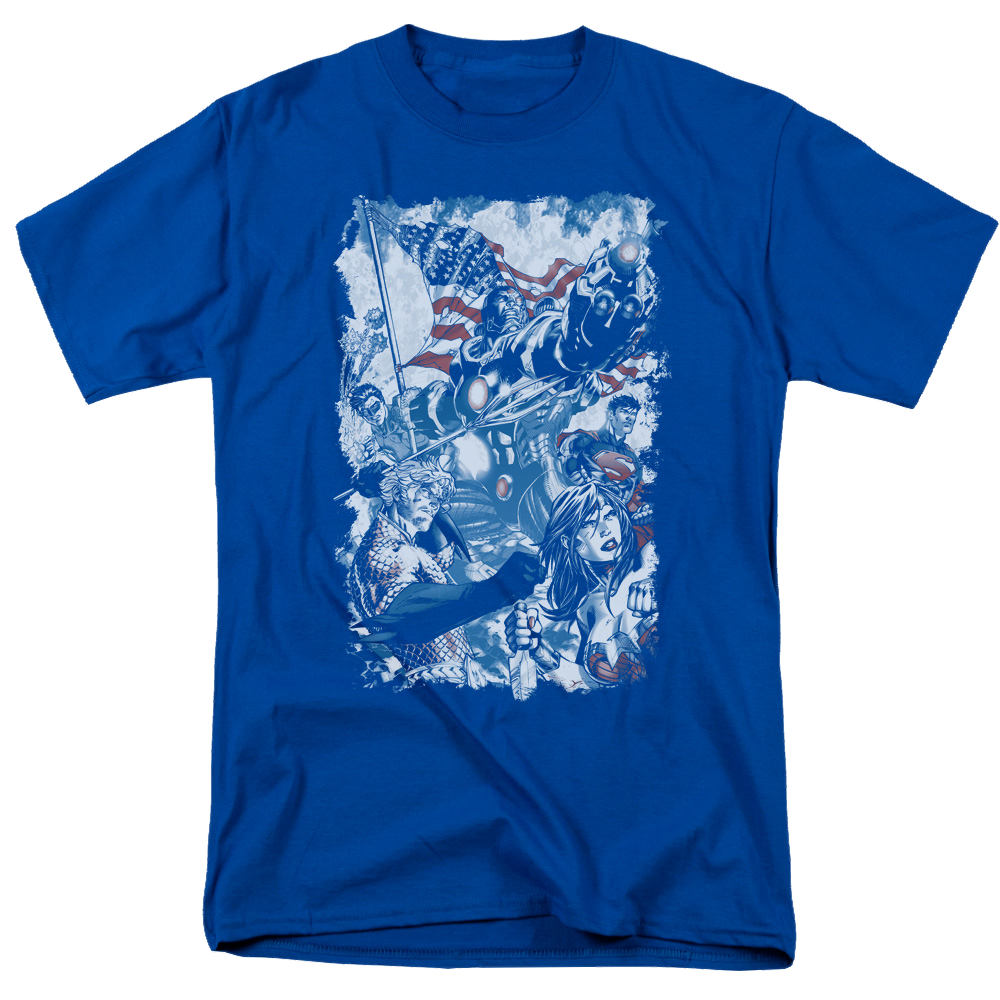 Justice League American Justice Men's Regular Fit T-Shirt Men's Regular Fit T-Shirt Justice League