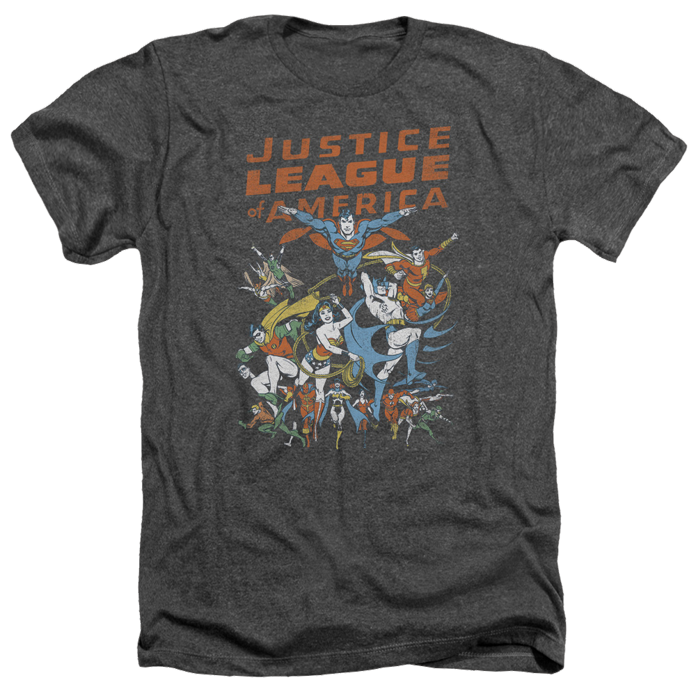Justice League Big Group Men's Heather T-Shirt Men's Heather T-Shirt Justice League