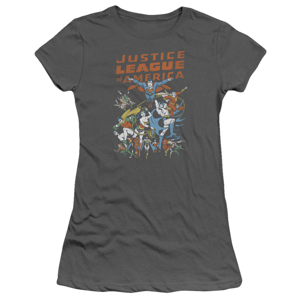Justice League Big Group Juniors T-Shirt Juniors T-Shirt Justice League