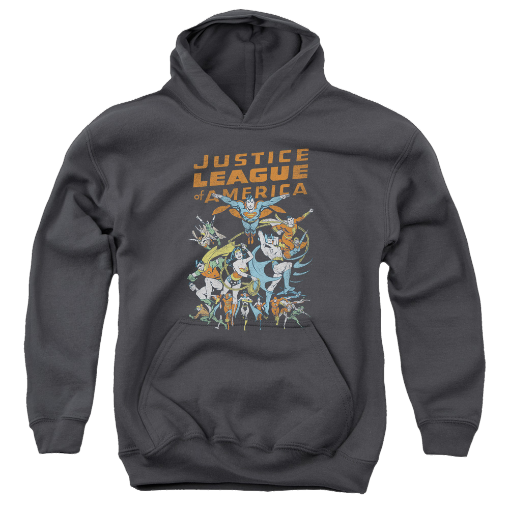 Justice League Big Group - Youth Hoodie Youth Hoodie (Ages 8-12) Justice League