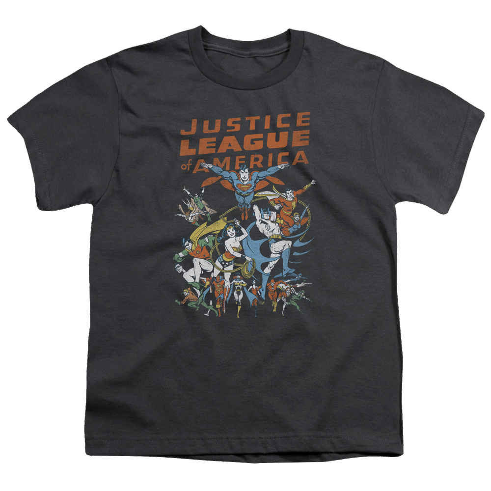 Justice League Big Group - Youth T-Shirt Youth T-Shirt (Ages 8-12) Justice League