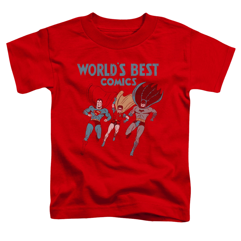 Justice League Worlds Best - Kid's T-Shirt Kid's T-Shirt (Ages 4-7) Justice League