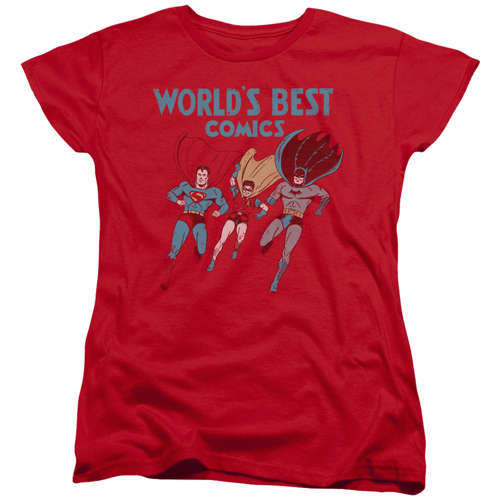Justice League Worlds Best Women's T-Shirt Women's T-Shirt Justice League