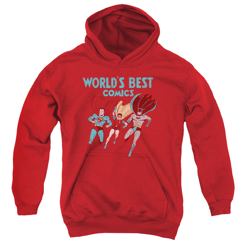 Justice League Worlds Best - Youth Hoodie Youth Hoodie (Ages 8-12) Justice League