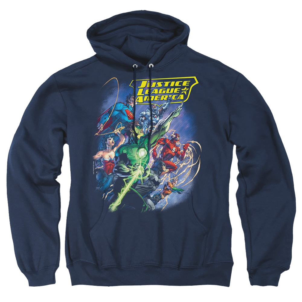 Justice League Onward Pullover Hoodie Pullover Hoodie Justice League
