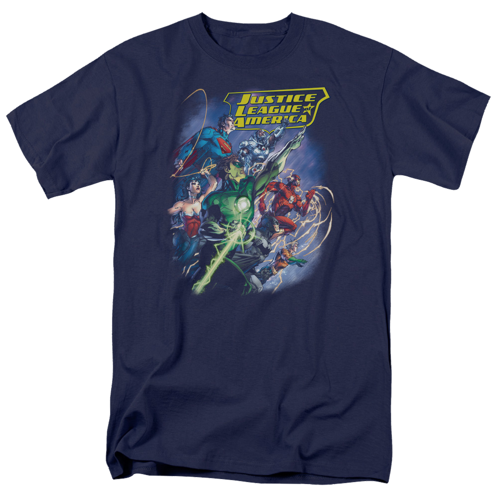 Justice League Onward Men's Regular Fit T-Shirt Men's Regular Fit T-Shirt Justice League